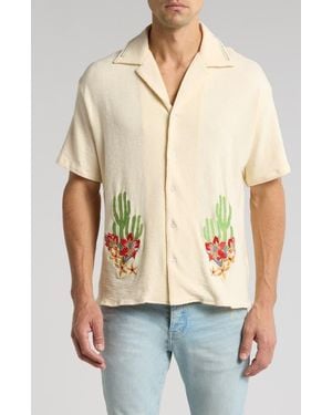 シャツ DIET STARTS MONDAY Strokes Cotton & Linen Blend Camp Shirt Shop DIET STARTS MONDAY Online | Nordstrom