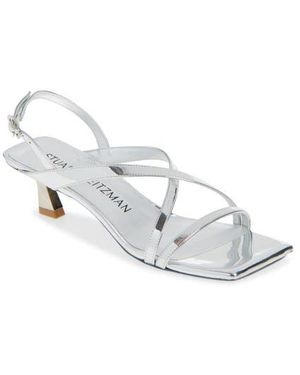 Stuart Weitzman Oasis 50 Slingback Sandal - White