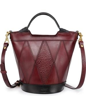 Old Trend Primrose Leather Mini Tote - Red