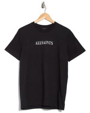 AllSaints Sereni Logo Graphic T-Shirt - Black