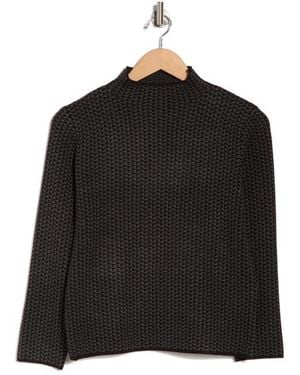 Max Studio Mock Neck Sweater - Black