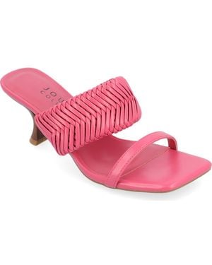 Journee Collection Monyka Sandal - Pink
