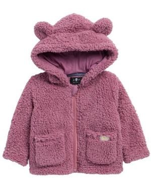 7 For All Mankind Faux Shearling Bear Jacket - Purple