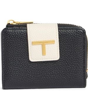 Tahari Daniela French Faux Leather Wallet - Black