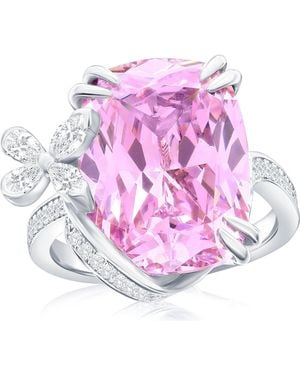 Suzy Levian Gala Firework Butterfly Ring - Pink