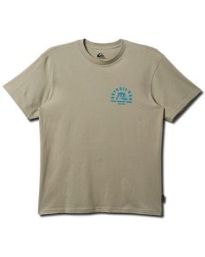 Quiksilver Shadow Block Mt0 Graphic T-Shirt - Green