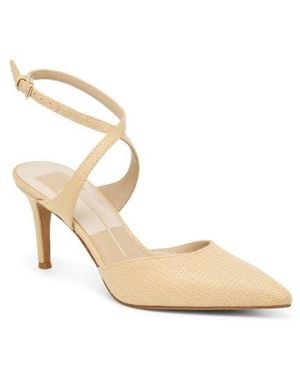Dolce Vita Eliora Pointed Toe Ankle Strap Pump - Natural