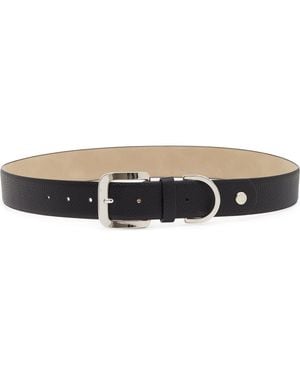Nine West Pebbled Wide Belt - Black