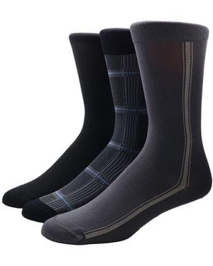 Hickey Freeman 3-Pack Dress Socks - Black