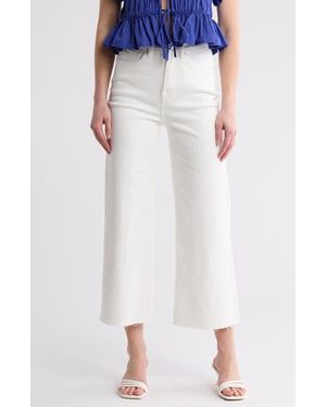 Vigoss Dylan Crop Wide Leg Jeans - Blue