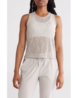X By Gottex Lace Sleeveless Top - Multicolor