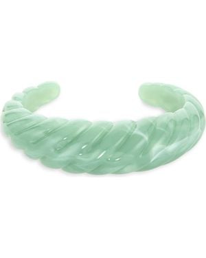 Nordstrom Rack Twisted Acrylic Cuff Bracelet - Green