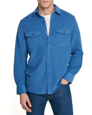 Con.struct Slim Fit Shirt Jacket - Blue
