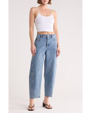 Habitual Brant High Waist Crop Barrel Jeans - Blue