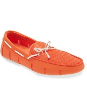 Swims Braided Lace Loafer - Red