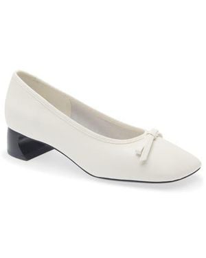 3.1 Phillip Lim Block Heel Ballerina Pump - White