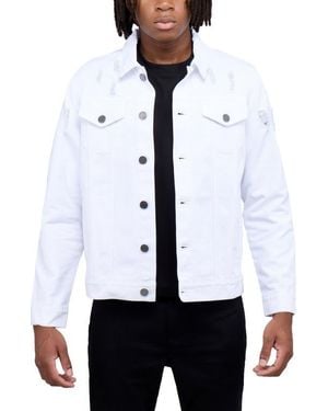 Xray Jeans Slim Washed Denim Jacket - Gray