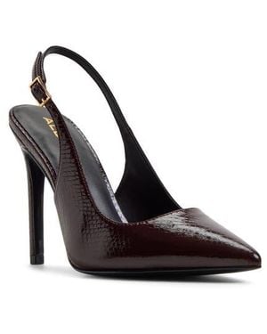 ALDO Kriss Faux Leather Slingback Pump - Black