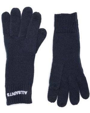 AllSaints Logo Gloves - Blue