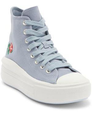 Converse Chuck Taylor All Star Move High Top Platform Sneaker - Blue