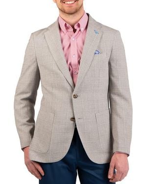Tailorbyrd Mini Melange Check Sport Coat - Blue