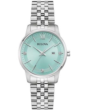 Bulova Diamond Accent Bracelet Watch, 32Mm - Blue