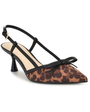 Nine West Reissa Slingback Pointed Toe Pump - Brown
