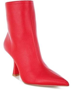 Rag & Co Farnak Pointed Toe Bootie - Red