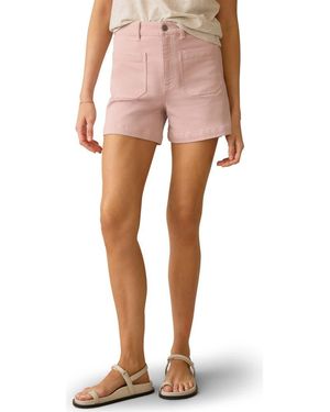 Faherty Stretch Terry Patch Pocket Shorts - Pink