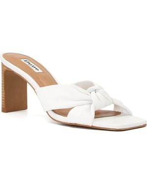 Dune Maize Slide Sandal - White