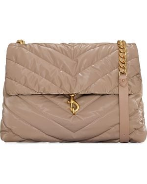 Rebecca Minkoff Edie Nylon X-Large Shoulder Bag - Natural