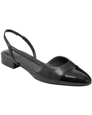 Marc Fisher Dela Slingback Flat - Black