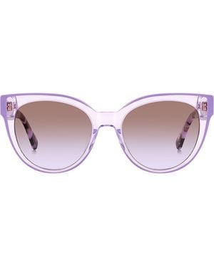 Kate Spade 53Mm Javana Cat Eye Sunglasses - Brown