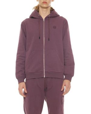 Cult Of Individuality Logo Zip-Up Hoodie - Purple