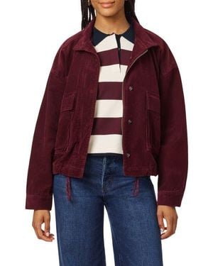 Scotch & Soda Corduroy Cropped Utility Jacket - Red