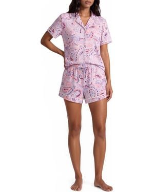 Vera Bradley 3-Piece Notch Pajama Set - Pink
