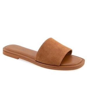 Splendid Dolly Slide Sandal - Brown