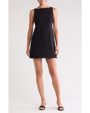 Theory Square Neck Minidress - Black
