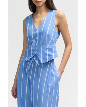 NVLT Stripe Vest - Blue