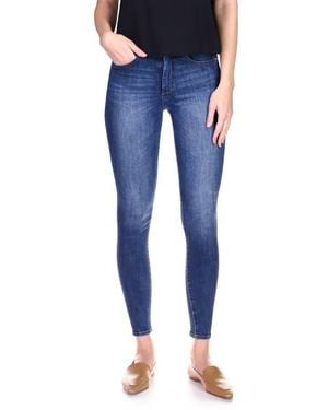 DL1961 Instasculpt Distressed Ankle Skinny Jeans - Blue