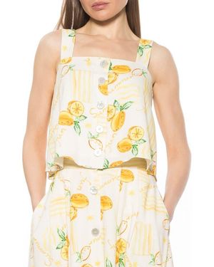 Alexia Admor Elena Trapeze Tank - Metallic