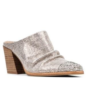 Donald J Pliner Western Mule - White