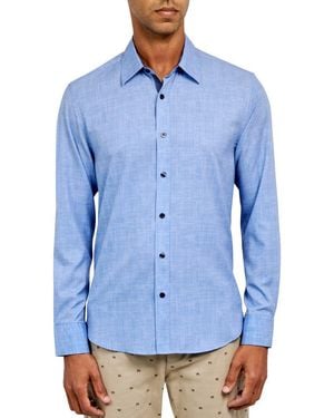 Con.struct Stretch Performance Button-Down Shirt - Blue
