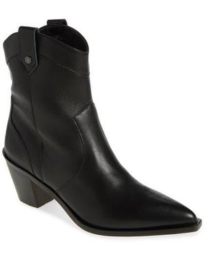 7 For All Mankind Cowboy Western Boot - Black