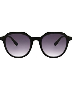 BCBGeneration 53Mm Geometric Round Sunglasses - Black