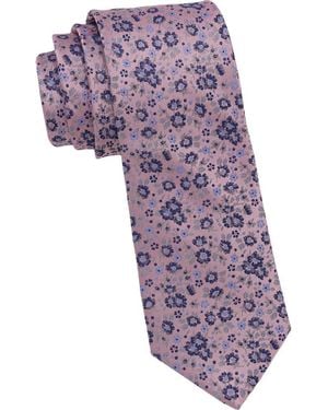 Ben Sherman Ditsy Floral Tie - Purple