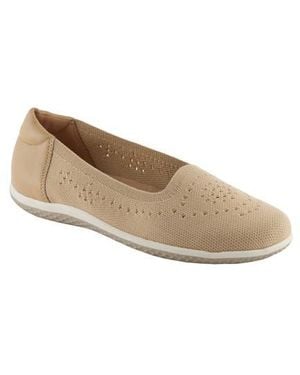 David Tate Italy Knit Ballet Flat - Natural