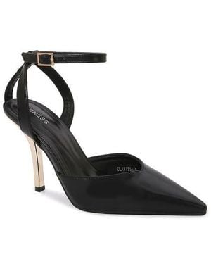 BERNESS Clarissa Faux Leather D'Orsay Pump - Black