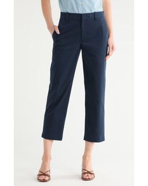Vince Washed Crop Chino Pants - Blue