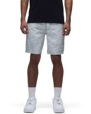 Hudson Jeans Clint Leather Five Pocket Shorts - Black